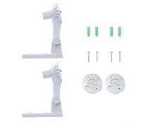 HomeVortex 2 Pack Wall Mount Bracket for For Tapo C200 C210 C220 C225 TC70 Kasa EC70 KC410S, 180 Degree Adjustable Security Camera Holder for Ceiling or Wall Installation, White Plastic