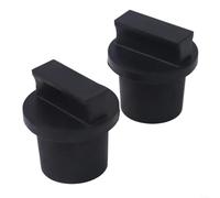HomeVortex 2 Pack Water Rowing Machine Water Tank Rubber Stopper Sealing Drain with Ring for Water Rower Equipment Replacement Parts Diameter 26mm Black