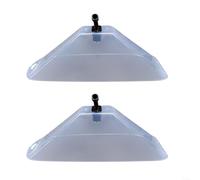 HomeVortex 2 Pcs Copper And PP Windproof Electric Sprayer Nozzle Heads,M14x1.5 Thread Fan Spray For Agricultural Field Lawn Garden Irrigation,For Farmers And Outdoor Plant Care(Double Head)