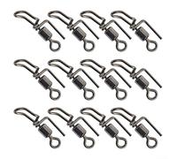 HomeVortex 20 Pack Cascade Swivels, Sea Fishing Rigs Swivels, Anti Puncture Tent Pole Cap, Stainless Steel Solid Fishing Swivels, For Sea Fishing Connector Tackle