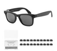 HomeVortex 20-Pack Privacy Sticker for For Meta for RAY-BAN, for WAYFARER, for SKYLER, Headliner - Black Acrylic Camera Lens Cover, For Slim 0.5cm Protective Shield for Glasses