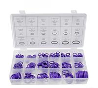 HomeVortex 270PCS Purple HNBR O-Ring Assortment Kit, 18 Sizes Metric Rubber Gasket Set for Auto AC, Engine, Plumbing Repair, High Temp Resistant Seals in Storage
