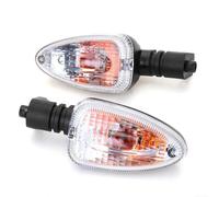HomeVortex 2pcs Motorcycle Front Rear Turn Signal Lights Waterproof Plastic Indicators, Compatible, with for bmw F650GS F800R R1200GS K1300R HP2 Sport