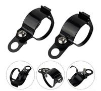 HomeVortex 2X Motorcycle, Fork Mount Bracket Clamp, for 35-50mm Front Shock Absorbers, Aluminum Alloy Turn Signal Fog Light Holder Fixing Brackets, Black