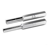 HomeVortex 3.8mm and 4.5mm Security Screwdriver Set, Stainless Steel Game Bit Tools with Non-Slip Handle for For Nintendo NES, for SNES, N64 Console Repair and Cleaning, Silver,