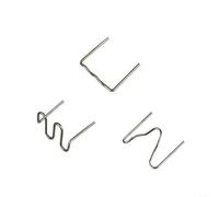 HomeVortex 300PCS Hot Stapler Staples 0.6/0.8mm, for Plastic Welder, Stainless Steel Car Bumper Repair Kit, with Wave, Flat, Corner Types, for Nylon PVC ABS(0.6mm)