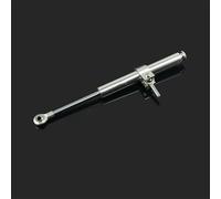 HomeVortex 330Mm Motorcycle for Linear Steering Damper Stabilizer Speed Sensitive Control System Aluminum Construction For Street Sport Bikes (Silver)