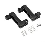 HomeVortex 360° Adjustable Passenger Footpeg Mount Kit, CNC Aluminum Extension Brackets For Male Mount-Style Peg Supports,For Select Motorcycle Models,Touring Comfort Upgrade(Black)