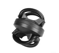 HomeVortex 360° Rotation Flashlight Mount Holder, Silicone Clip Clamp for Cycling Torch Light, Stable Plastic Bracket for Various For Bike Tube Diameters, Black
