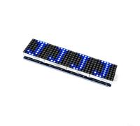 HomeVortex 4-in-1 LED Dot For Matrix Display Module with Microcontroller, 5P Line Common Cathode for Arduino, Cascadable 12.8x12.8mm Red Yellow Blue Green(Blue)