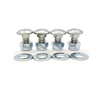 HomeVortex 4-Pack Carriage Bolt Nut Kit,for Snow Blower Shave Plate Scraper Bar, Replaces 784-5581A 790-00120-0637 712-3010 736-0242 710-0260, Metal Hardware Repair Set