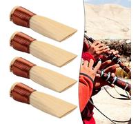 HomeVortex 4, Pcs Chinese Suona Reed Set, Natural Pout Accessory,For,For National Musical Instruments, S/M/L Sizes, Requires Trimming And Soaking,For Custom Fit(M)