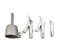 HomeVortex 4-Piece Hot Air Welding Nozzle Set, 5mm Alloy Tips,for PVC Vinyl Plastic Welder, Includes Round Triangular Speed and Tacking Nozzles for Repair(32mm)