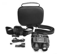 HomeVortex 4K Dual Screen Binoculars with 3D Night-Vision, 32MP Camera, 300m Range, 7-Speed Adjustment, 3000mAh Battery for Outdoor Observation