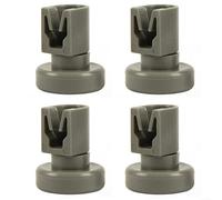 HomeVortex 4pcs Upper Basket Dishwasher Rollers for For Zanussi 25x8mm Plastic Replacement Parts Compatible with For Favorit ESF JSI SSI For GSI Series
