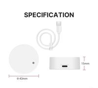 HomeVortex 5.8G WiFi And for ZigBee Smart Human Presence Sensor With Illuminance Monitoring For Home Automation And Security(A)