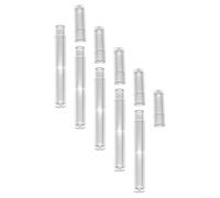 HomeVortex 5-Pack Transparent PC Plastic Cylinder Storage Case for Tweezers and Pens, 15cm Long Acrylic Organizer Tube with Sturdy Structure for Home Office