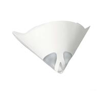HomeVortex 50 PCS Fine Paint Paper Strainers, White Filter Paper 190 Mu Filter Cone Cup Fine Funnel Paper Purifying Cup, For DIY Mesh Paint Purifying Cup