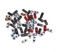 HomeVortex 50Pcs Model Car, 1:150 N Scale Painted Mini Model Cars For Railway & Building Layout, Model Car For Landscape Gardens, Sand Table Model, Scene Layout