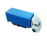 HomeVortex 5PCS 1:150 Scale Miniature Container Truck Model,N Gauge Diorama Accessories for Model Trains Scenery Layout Toy Vehicle Plastic Landscape