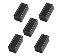 HomeVortex 5PCS Black Aluminum Project Box, For Circuit Boards Power Supply Devices, Electronic Junction Box Enclosure, 50X25x25mm Split Design