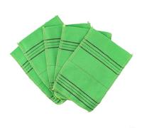 HomeVortex 5pcs Exfoliating Shower Towel Korean Italy Bath Mitt Scrub Cleaning Washcloth for Back Legs 14x18.5cm