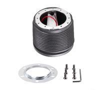 HomeVortex 6-Bolt Aluminum Racing Steering Wheel Hub Adapter Compatible with 1979-2004 Non-GT Models, Direct Replacement QR031 Black