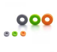 HomeVortex 6-Pack Foam Joystick Shock Rings for PS5, For Xbox & Switch Pro Controllers - Gray, Orange, Green Gaming Buffers to Absorb Vibration and Enhance Grip Control