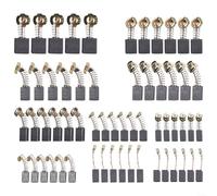 HomeVortex 60 Pcs 10 Sizes Electric Motor Carbon Brushes,Carbon Brushes For Power Tools, Carbon Brush Holder Repair Kit For Power Tools For Angle Grinder, Electric Hammer Drill(60 PCS)