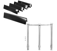 HomeVortex 69787 Grill Burner and 7636 For Flavorizer For Bars Kit for For Weber II E310 E320 E330 S310 S320 S330 and E310 E315 E320 E330 Gas Grills, Heavy-Duty Metal(B)