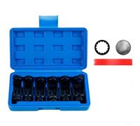 HomeVortex 6pc Strut Nut Removal Socket Set, 1/2 Inch Drive 12-Point CR-Chromium Steel Shock Absorber Tool Kit, with Anti-Slip Groove, for Porsche for macan Suspension Repair