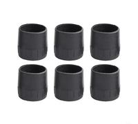 HomeVortex 6PCS Microphone Stand Foot Pads, Rubber Protector for 19mm/22mm/25mm Tubes, Anti-Slip Bottom Buffers to Floor Scratches and Enhance Stability for(B)