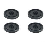 HomeVortex 83143 Toilet Fill Valve Rubber Diaphragm Seal, Compatible with For Fluidmaster 242/400/747, High-Grade Black Replacement Part for Tank Leak Repair, 2 Pack(4PCS)