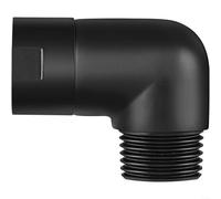 HomeVortex 90 Degree Shower Head Elbow Adapter, Solid Brass For NPT 1/2 Inch Male to Female Extender, Matte Rotating Connector for Bathroom, Kitchen, RV and