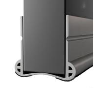 HomeVortex 93cm PVC Door Bottom Seal Strip Windproof, Soundproof Draft Stopper for Home Doors Energy Saving Weather Stripping Blocks Noise, Dust and Cold Air (gray)