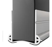 HomeVortex 93cm PVC Door Bottom Seal Strip Windproof, Soundproof Draft Stopper for Home Doors Energy Saving Weather Stripping Blocks Noise, Dust and Cold Air (white)