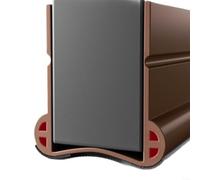 HomeVortex 93cm PVC Door Bottom Seal Strip Windproof, Soundproof Draft Stopper for Home Doors Energy Saving Weather Stripping Blocks Noise, Dust and Cold Air (Brown)