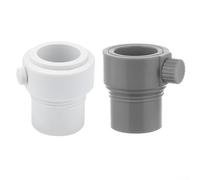 HomeVortex ABS Pool Umbrella Adapter for Single Threaded Sleeves(White+Gray)
