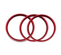 HomeVortex AC Vent Outlet Ring Trim For For Mazda MX5 For Mazda 2 CX-3 CX3 Aluminum Alloy Material Compatible With Standard Vent Sizes(Red)