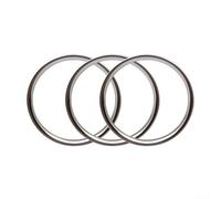 HomeVortex AC Vent Outlet Ring Trim For For Mazda MX5 For Mazda 2 CX-3 CX3 Aluminum Alloy Material Compatible With Standard Vent Sizes(Silver)