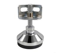 HomeVortex Adjustable Heavy Duty Furniture Leveling Feets with M10 Thread, 1200 lb Capacity, Chrome-Plated Carbon Steel, Non-Slip Base, for Home Office Restaurant Bar Use(50 M10*50 + M10)