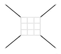 HomeVortex Adjustable Strike Zone Target for Baseball Net, Woven Nylon Hitting Aid with Quick Hooks for Pitching and Batting Practice, Yellow White Training Accessory 60x41cm(white)