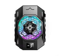 HomeVortex Advanced Gaming Phone Cooler with RGB Lights and Adjustable Fan Speeds for Ultimate Performance (Black)