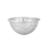 HomeVortex Aluminum Half Round Football Cake Tin, Quick Release Non-Stick Soccer Ball Baking Pan for Birthday Parties, 16.5x7.5cm Silver