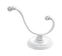 HomeVortex Antique Zinc Alloy Wall Hook Hanger for Clothes, Keys, Bags, Towels Door Mount Organizer, 42x76mm Bronze Finish Option(White)