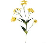 HomeVortex Artificial Silk Carnation and Small Hydrangea Flowers, 52cm Embossed Fake Stems, for Wedding Centerpieces, Home Decor, Photography Props, Vase Arrangements(Yellow)