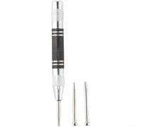 HomeVortex Automatic Centre Punch Set with 2 Replaceable Needles,Adjustable Spring Loaded Metal Drill Tool for Wood Plastic Steel, High Carbon Steel No Hammer Required