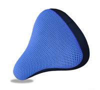 HomeVortex Bike Saddle Cover 3D Thick Breathable Mesh Cushion Pad Soft Comfortable Seat Protector for Road Mountain Cycling, Red(dark blue)