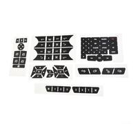 HomeVortex Button Repair Decals for 2007-2014, Black PVC Stickers for Steering Wheel, A/C Climate Control, Radio, and Door Lock Switches Restoration Kit