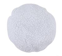 HomeVortex Car Polishing Bonnet Buffer Pads 9 Inch 10 Inch Soft Wool Electric Polisher Buffing Pad Set For Auto Detailing Furniture Outward Maintenance 6 Pack White